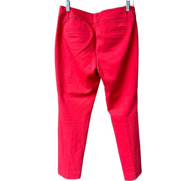White House Black Market Pants 4 Women's Red Ankle - Picture 2 of 6